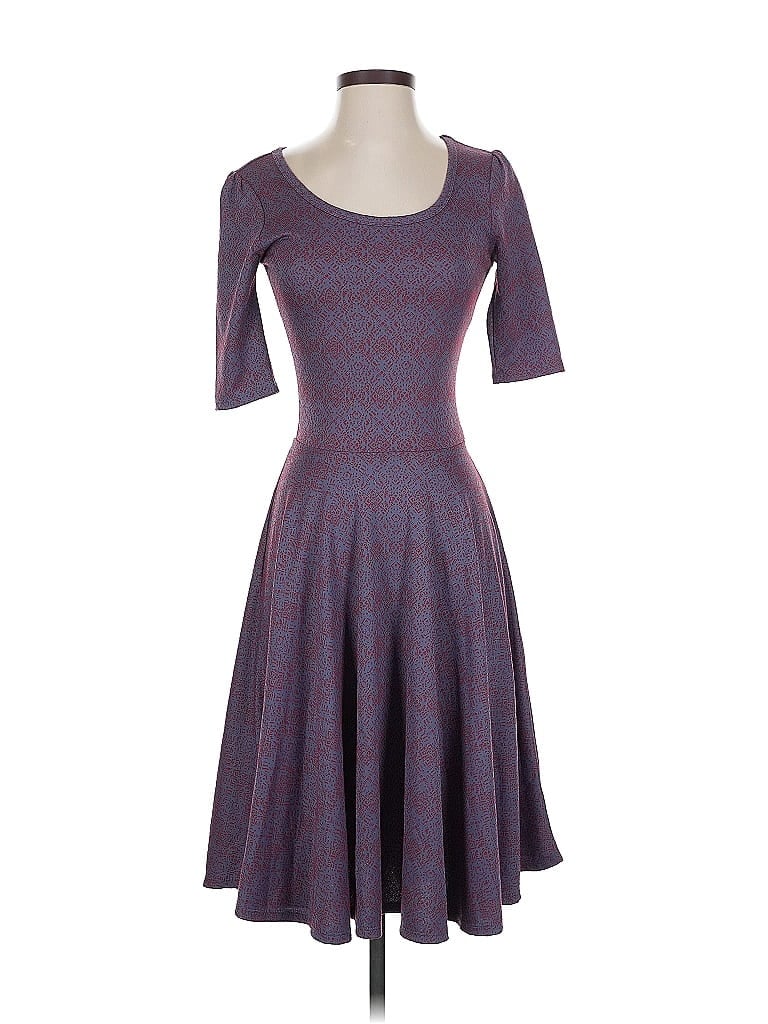 Pre-owned Lularoe Cocktail Dress In Blue