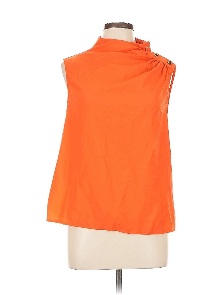 Pre-owned Marc New York Andrew Marc Sleeveless Blouse In Orange