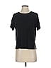 Max Studio Black Short Sleeve T-Shirt Size XS - photo 1