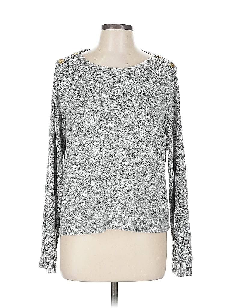 Pre-owned J.crew Factory Store Pullover Sweater In Gray