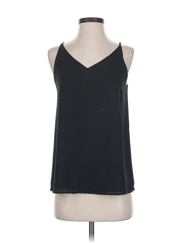 Pre-owned Ann Taylor Loft Sleeveless Top Black Halter Neckline Tops