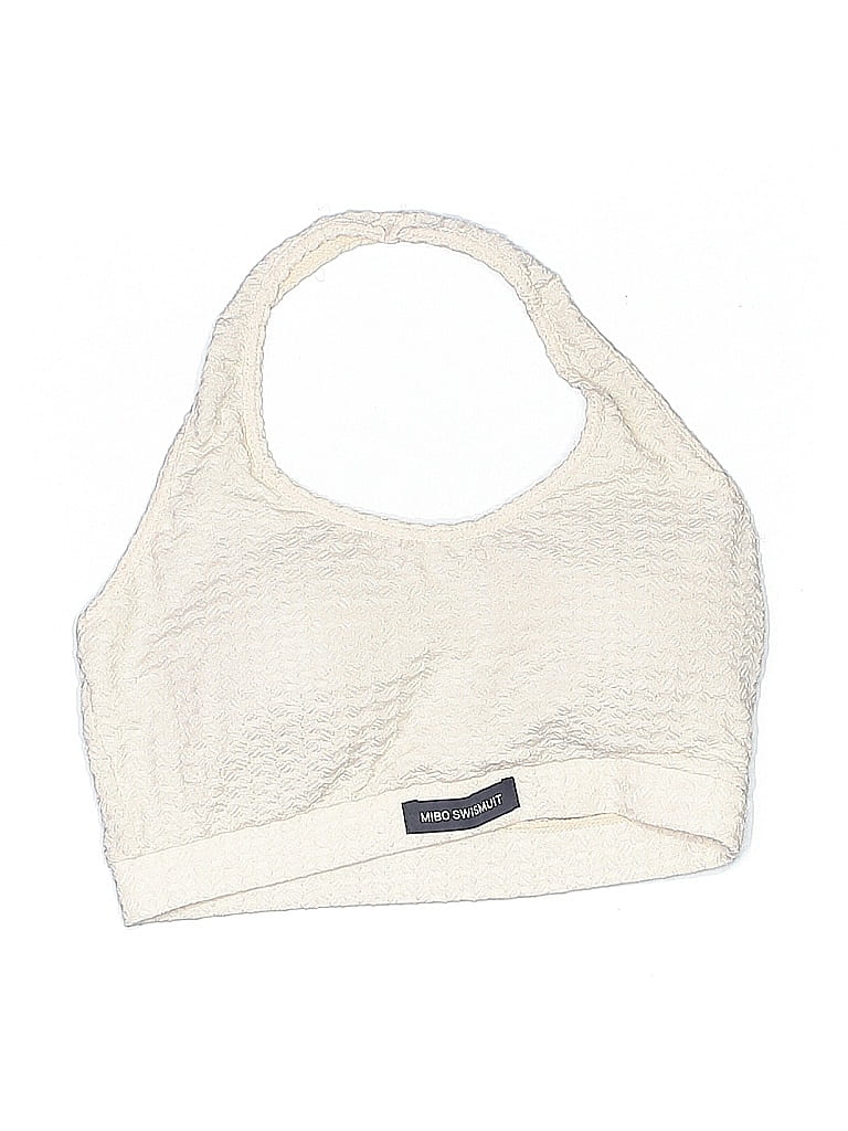 Pre-owned Assorted Brands Swimsuit Top Ivory Swimwear In White