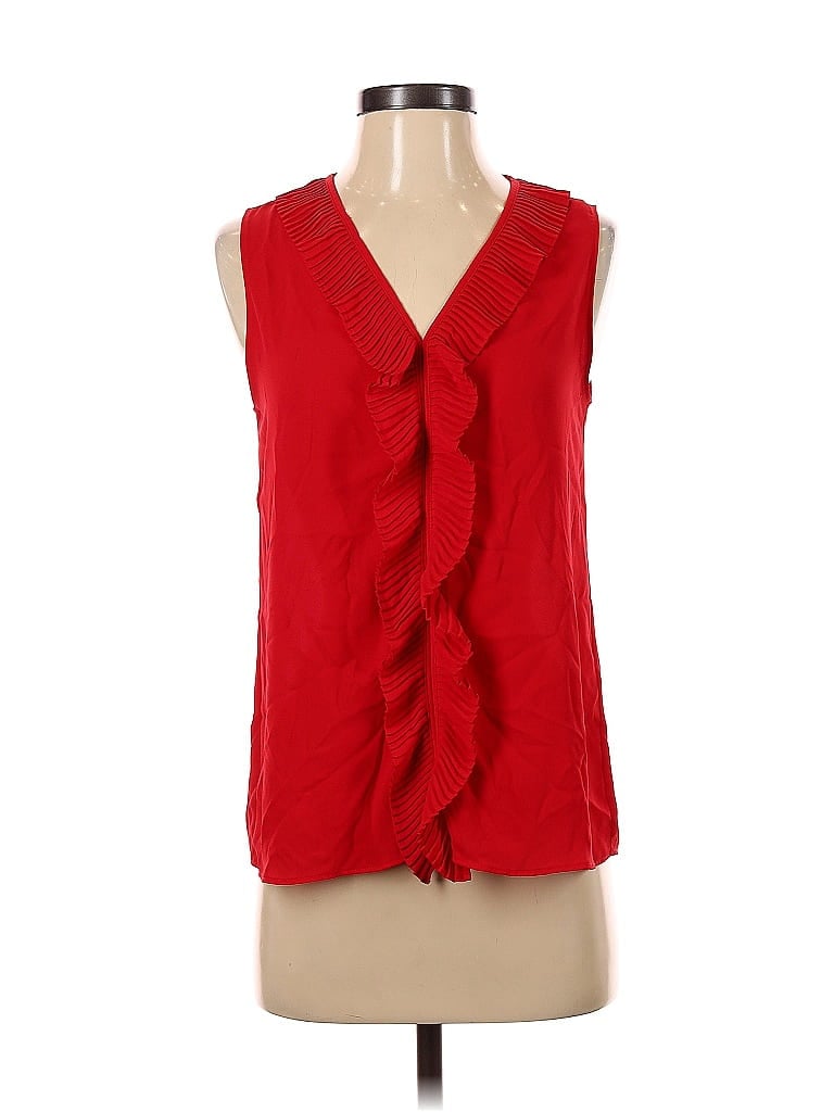 Click to view more detailed imagery on our partner's website Pre-owned Banana Republic Factory Store Sleeveless Blouse In Red