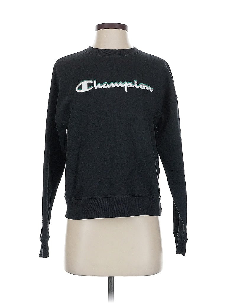 Pre-owned Champion Sweatshirt In Black