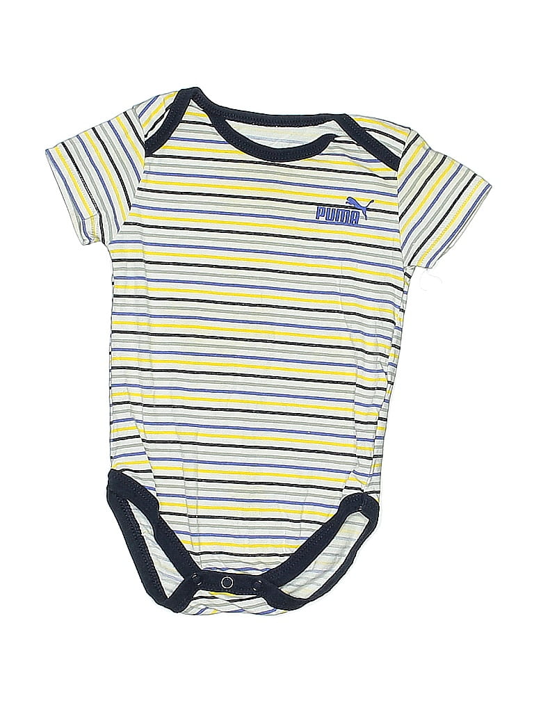 Click to view more detailed imagery on our partner's website Pre-owned Puma Babies' Short Sleeve Onesie In Yellow