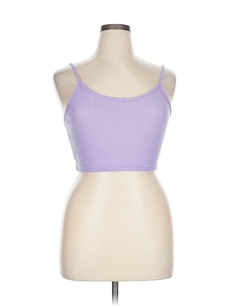 Pre-owned Assorted Brands Tank Top Purple Strapless Neckline Tops