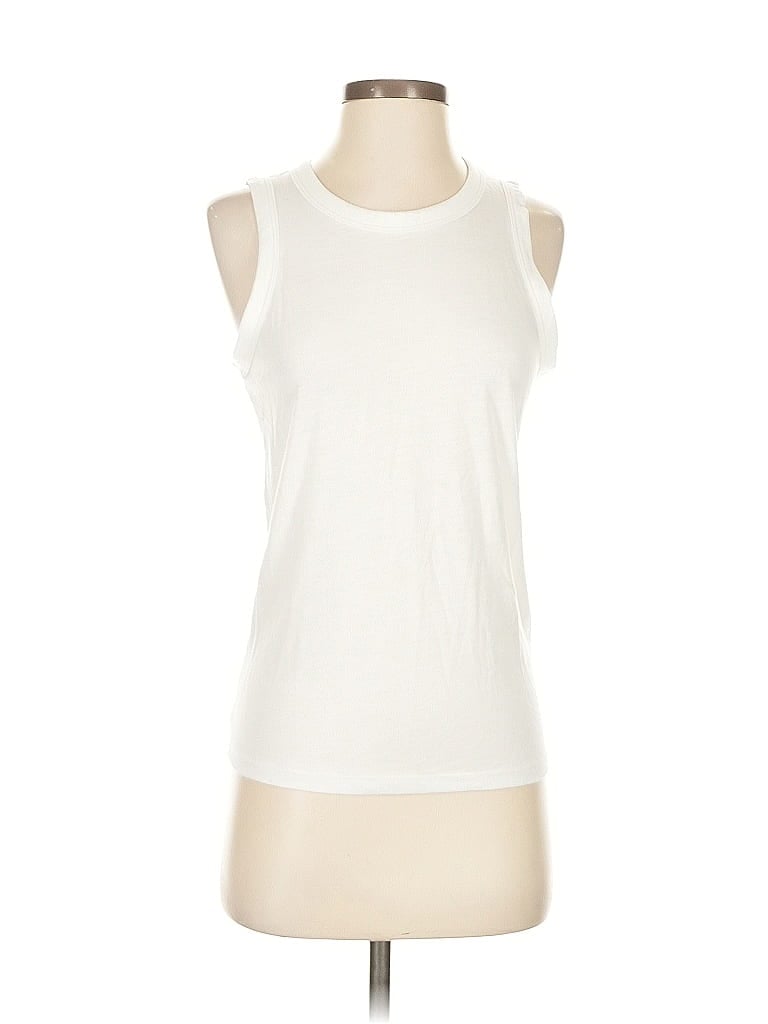Pre-owned J.crew Factory Store Sleeveless T-shirt In White