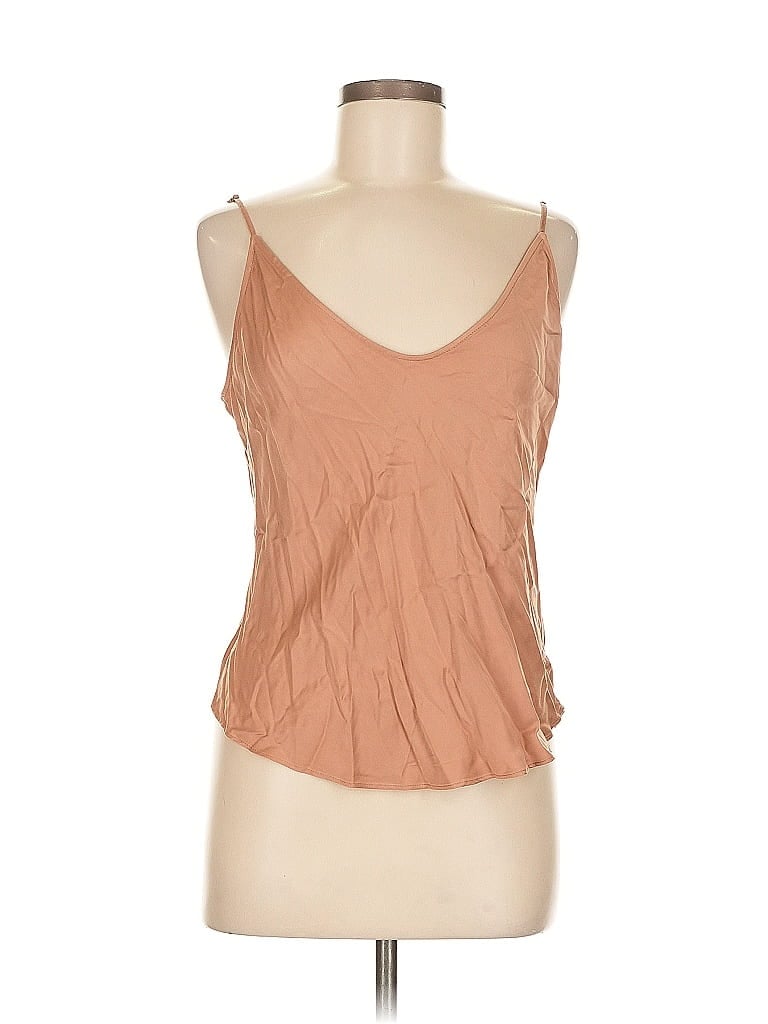 Click to view more detailed imagery on our partner's website Pre-owned Abercrombie & Fitch Sleeveless Top Tan Sweetheart Neckline Tops In Brown