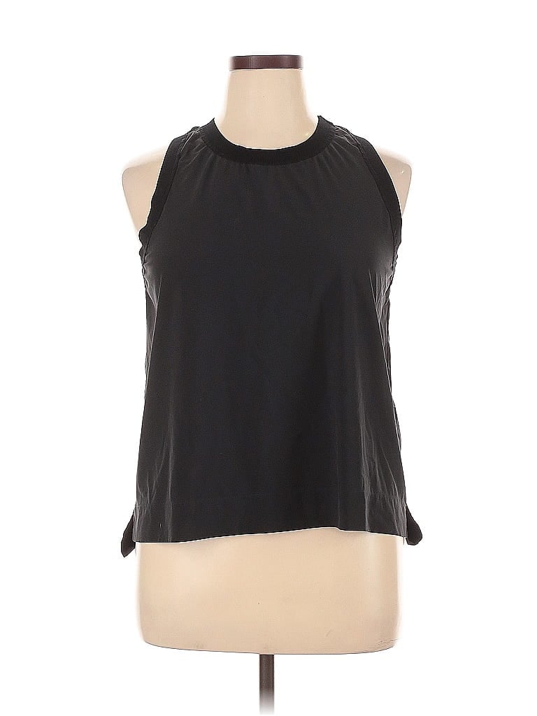 Pre-owned Zella Tank Top Black Halter Neckline Tops