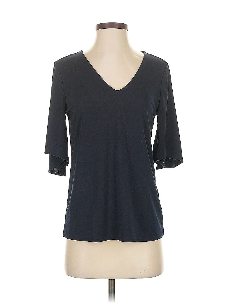Pre-owned Premise 3/4 Sleeve Top Blue V-neck Tops