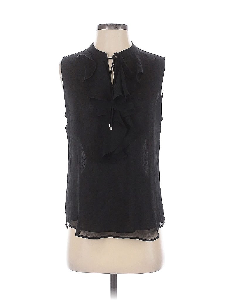 Pre-owned Tommy Hilfiger Sleeveless Blouse In Black