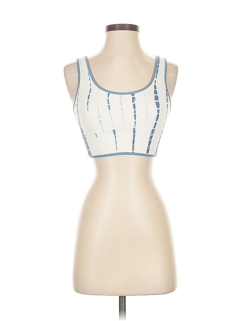 Pre-owned Unbranded Tank Top White Strapless Neckline Tops