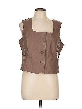 Flat White Sleeveless Blouse