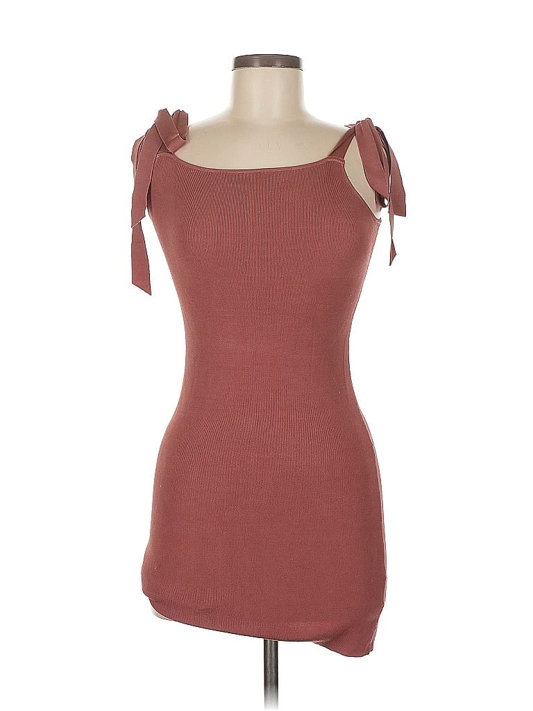Pre-owned Urban Outfitters Casual Dress In Burgundy
