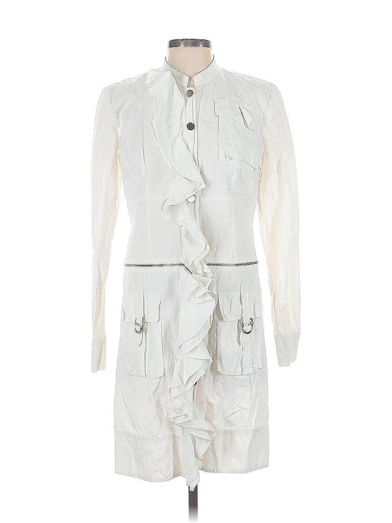 Pre-owned Assorted Brands Casual Dress In White