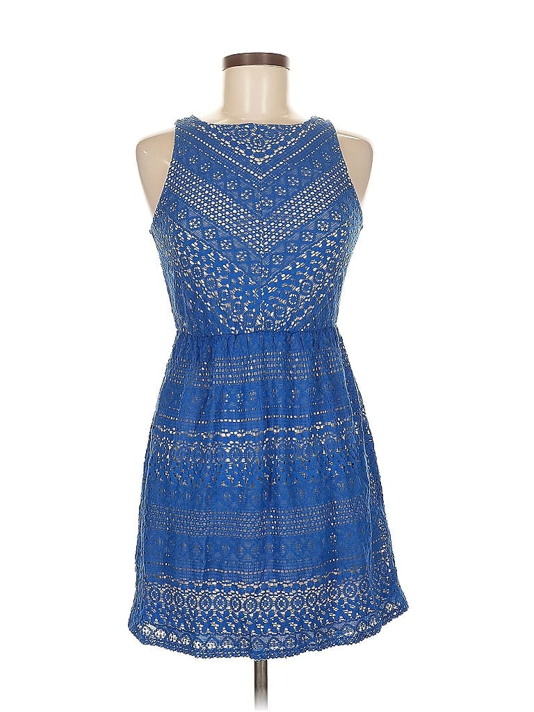 Pre-owned Crystal Doll Cocktail Dress In Blue