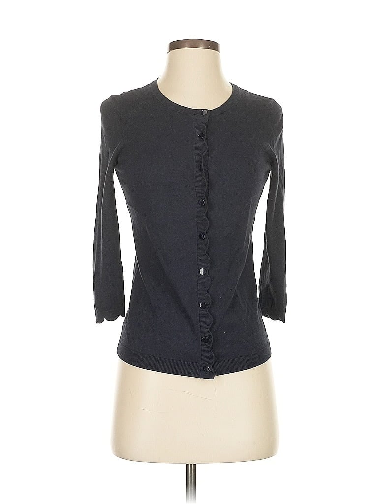 Pre-owned Talbots Cardigan Sweater In Black