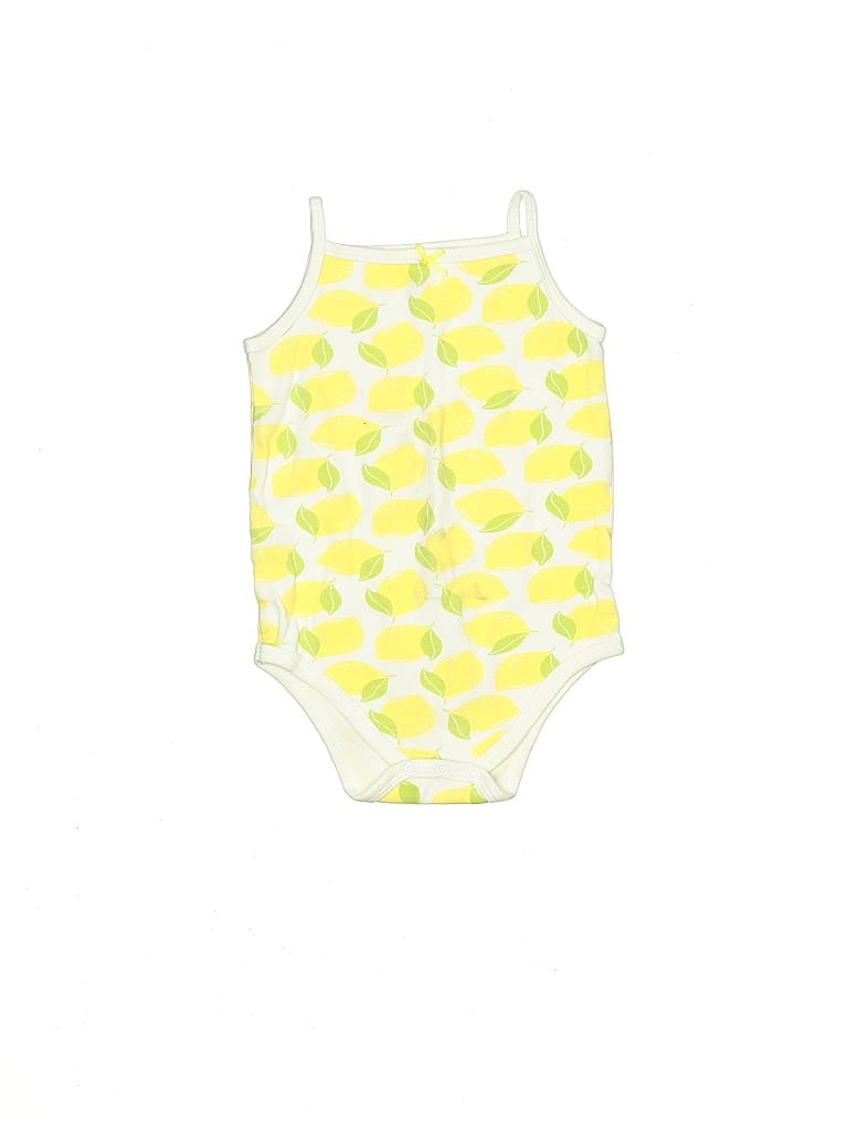 Pre-owned Hb Kids' Short Sleeve Onesie In Yellow