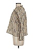 Let Me Be 100% Cotton Paisley Tan Long Sleeve Blouse Size 6 - photo 5