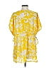 Virginia Johnson Yellow Short Sleeve Blouse Size XS - photo 2