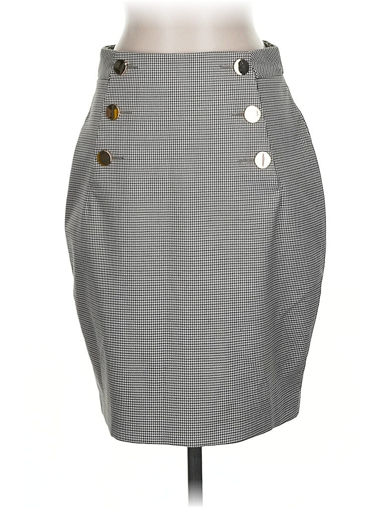 Pre-owned H&m Casual Skirt In Gray