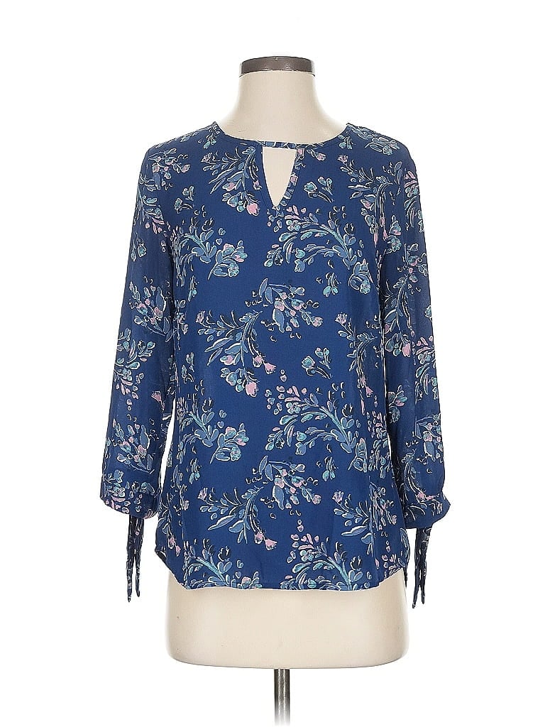 Pre-owned 41hawthorn 3/4 Sleeve T-shirt In Blue