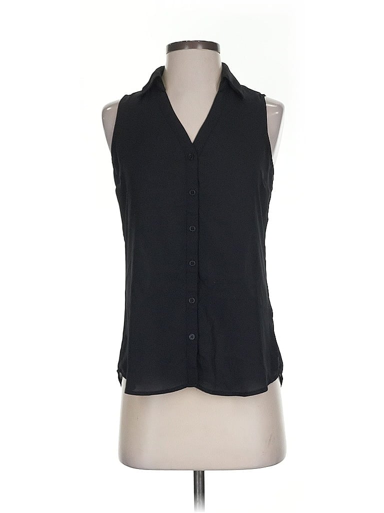 Pre-owned Express Sleeveless Blouse In Black