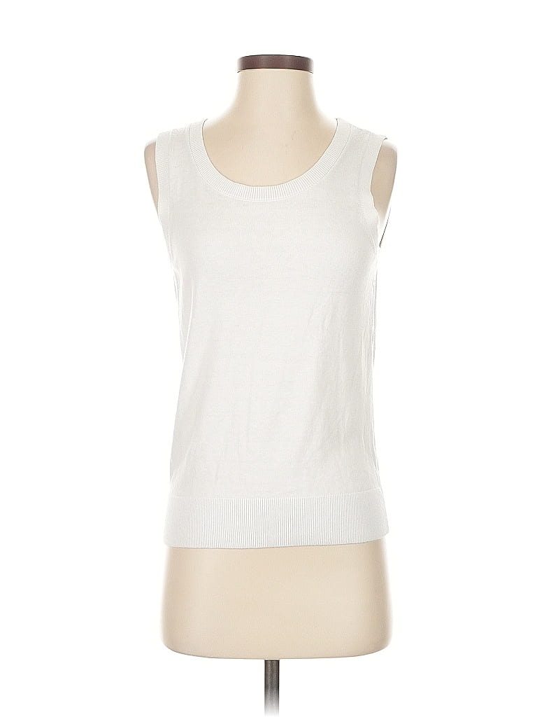Pre-owned Talbots Outlet Sweater Vest In White