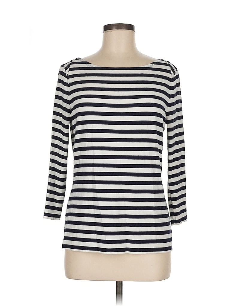 Pre-owned Talbots Cardigan Sweater In White