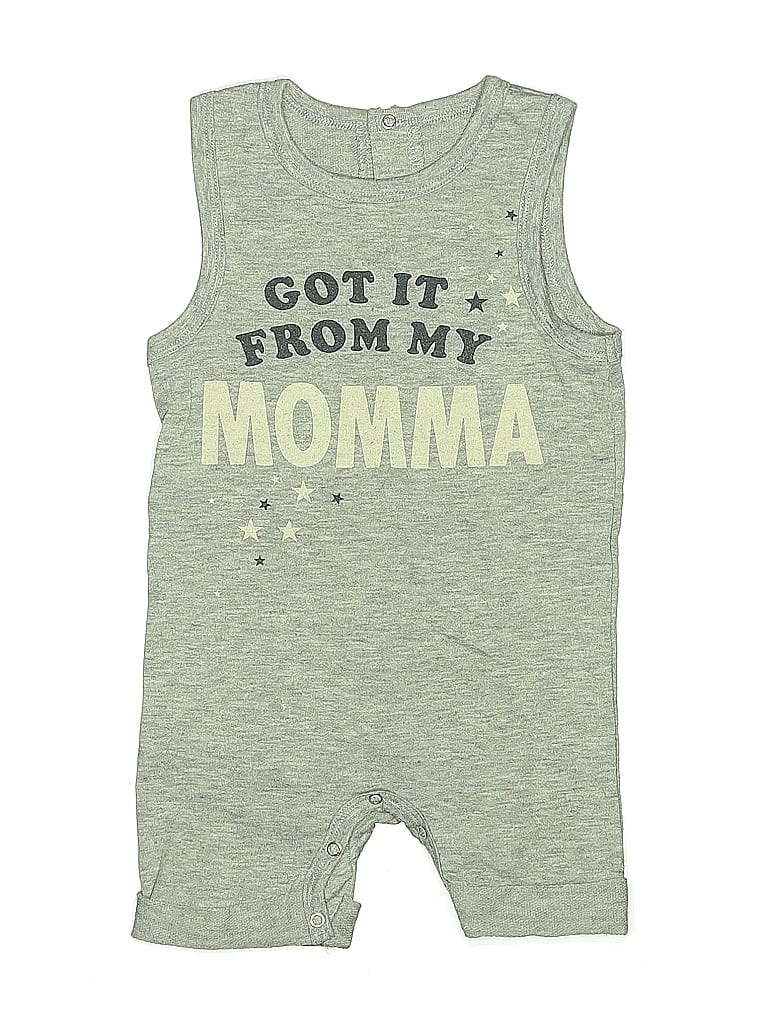 Pre-owned Junk Food Babies' Short Sleeve Onesie In Green