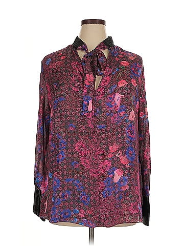 Carlisle Long Sleeve Silk Top (view 1)