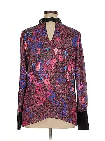 Carlisle Long Sleeve Silk Top (view 2)