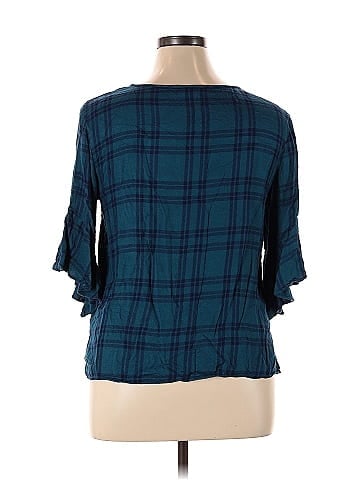 a.n.a. A New Approach 3/4 Sleeve Blouse (view 2)