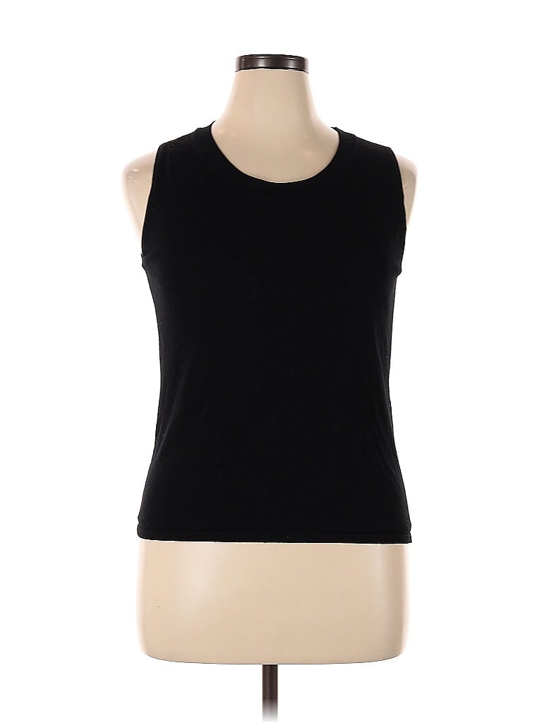Pre-owned Chico's Sleeveless T-shirt In Black