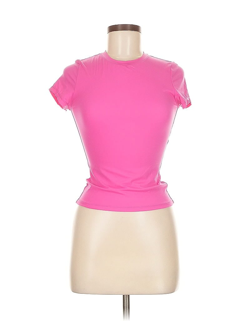 Pre-owned Qinsen Active T-shirt In Pink