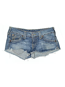 True Religion 100% Cotton Blue Denim Shorts Size 29 waist