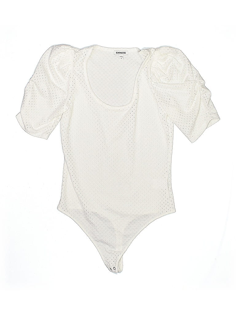Pre-owned Express Bodysuit In White