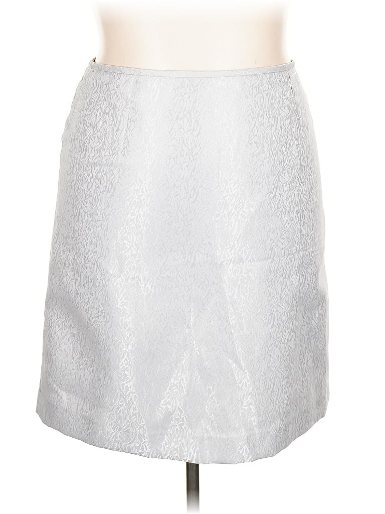 Pre-owned Unbranded Formal Skirt In Silver