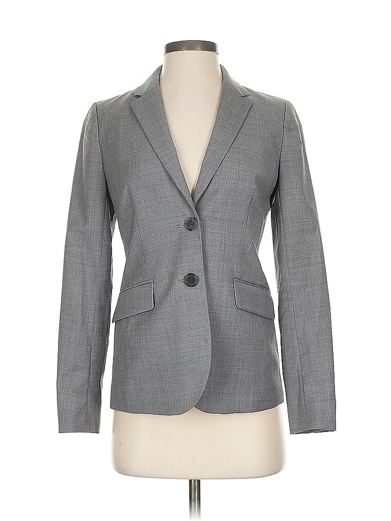 Pre-owned J.crew Factory Store Wool Blazer Jacket In Gray