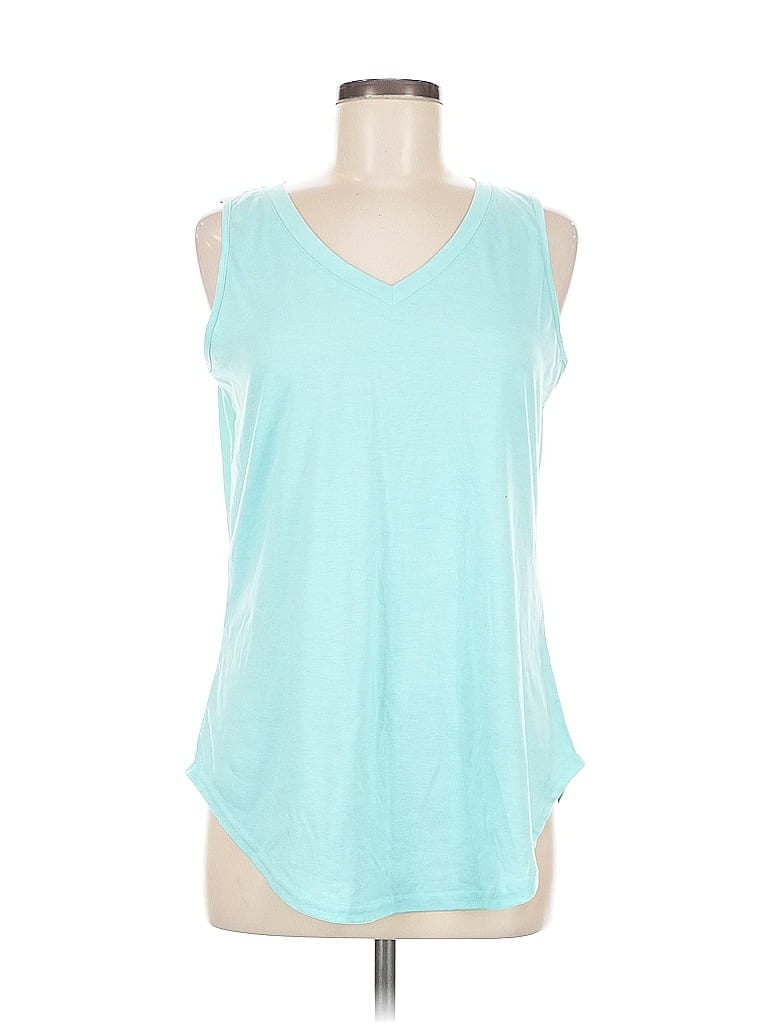 Pre-owned Unbranded Sleeveless T-shirt In Blue
