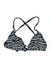 Unbranded Tweed Blue Swimsuit Top Size L - photo 1