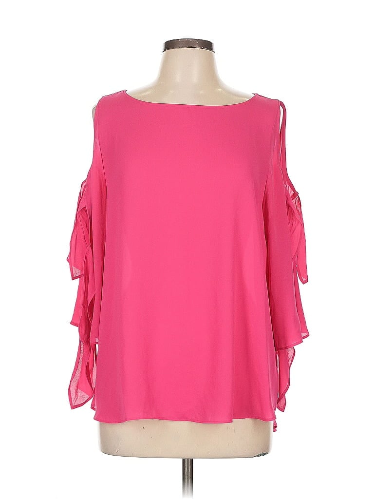 Pre-owned Bold Elements 3/4 Sleeve Blouse In Pink