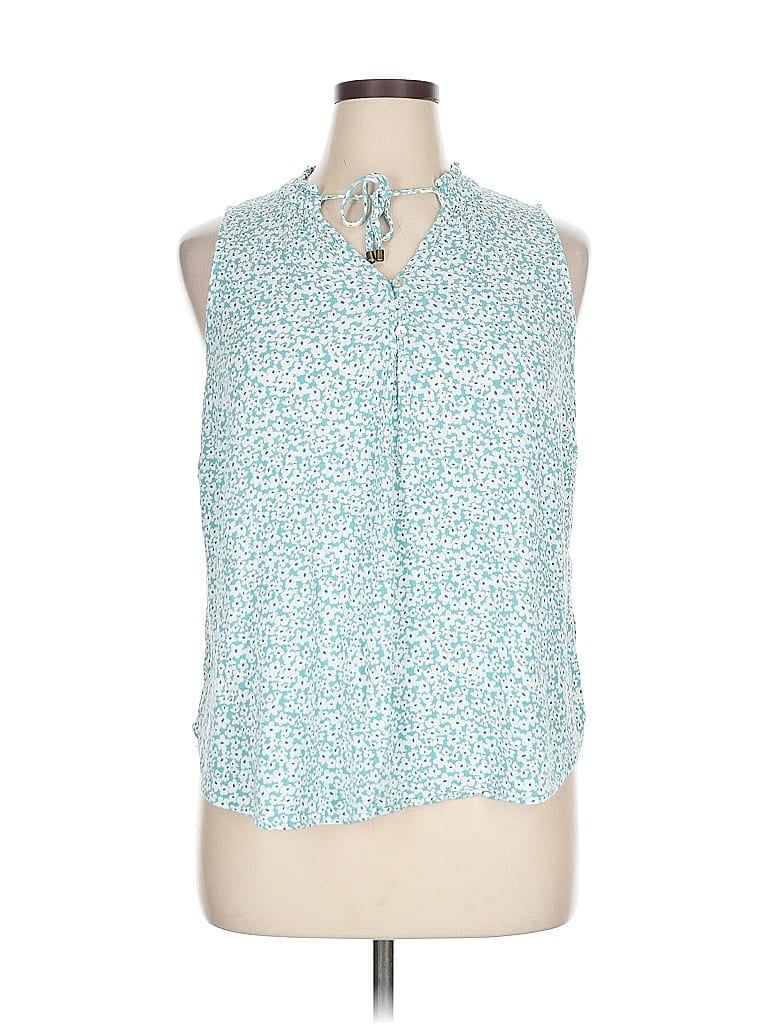 MARKET & SPRUCE Pre-owned Sleeveless Button Down Shirt In Blue