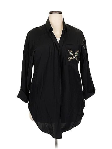 R&M Richards 3/4 Sleeve Button-Down Shirt (view 1)