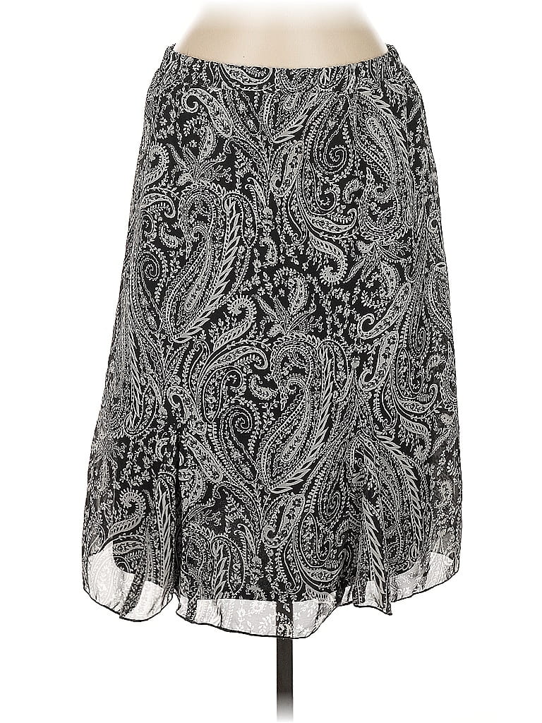 Pre-owned Notations Casual Skirt In Silver