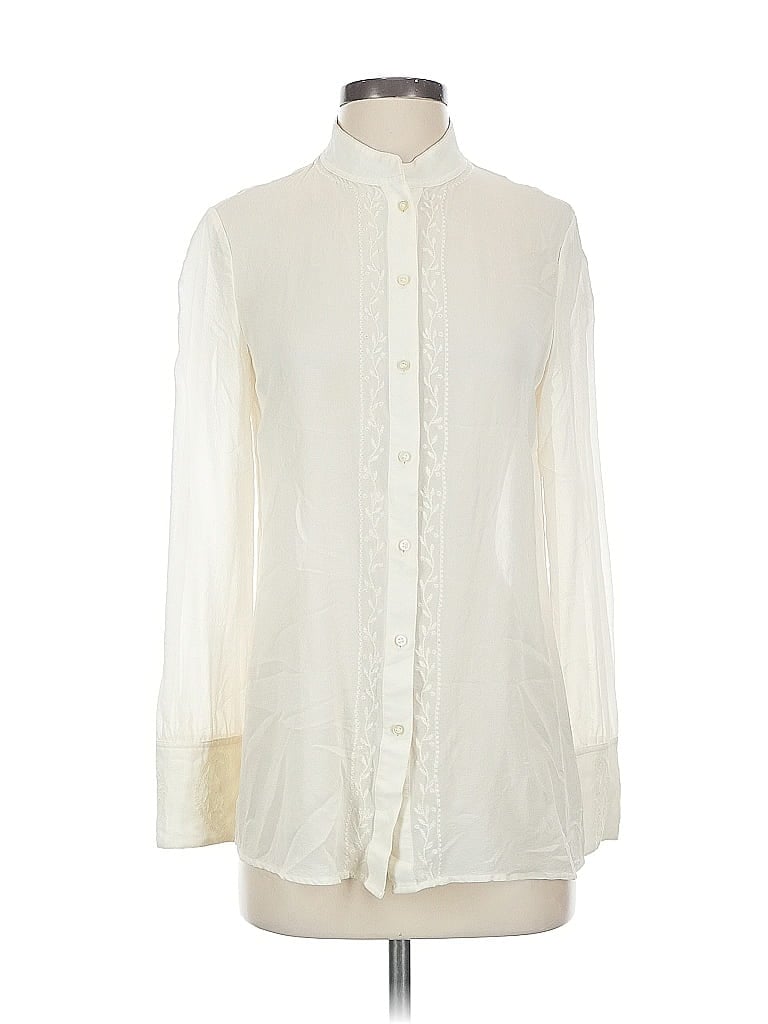 Click to view more detailed imagery on our partner's website Pre-owned Banana Republic Long Sleeve Blouse In White