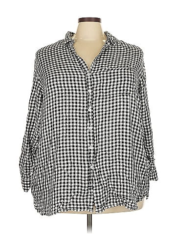 Velvet Heart 3/4 Sleeve Button-Down Shirt (view 1)