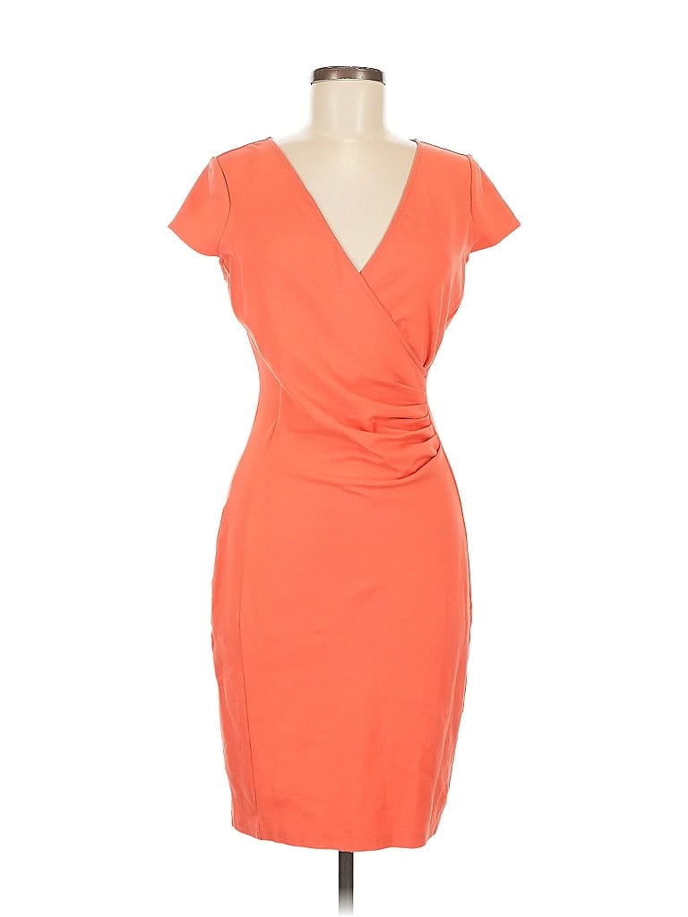 Pre-owned Kenneth Cole New York Cocktail Dress In Orange
