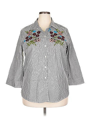 Foxcroft 3/4 Sleeve Blouse (view 1)
