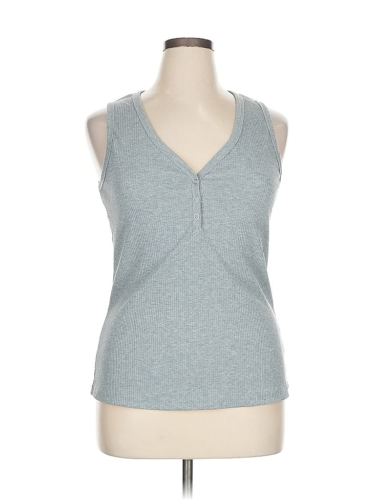Pre-owned Unbranded Sleeveless T-shirt In Gray